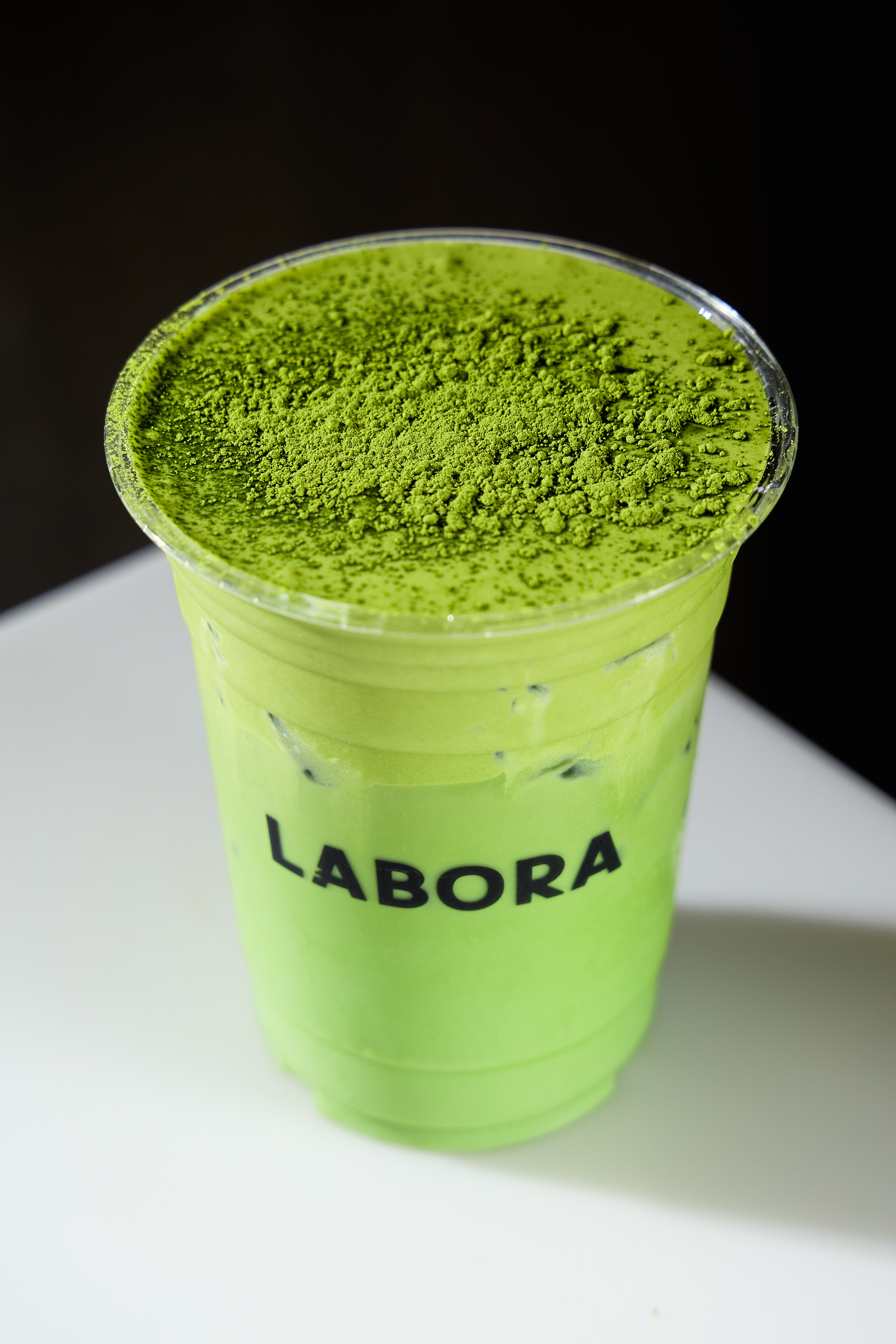 Double Matcha — Ceremonial grade matcha latte beautifully layered with matcha foam